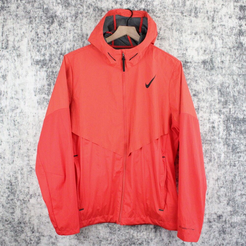 Nike AeroSwift Storm-Fit Aerogami Running Jacket Mens L Crimson Red FZ9039-696